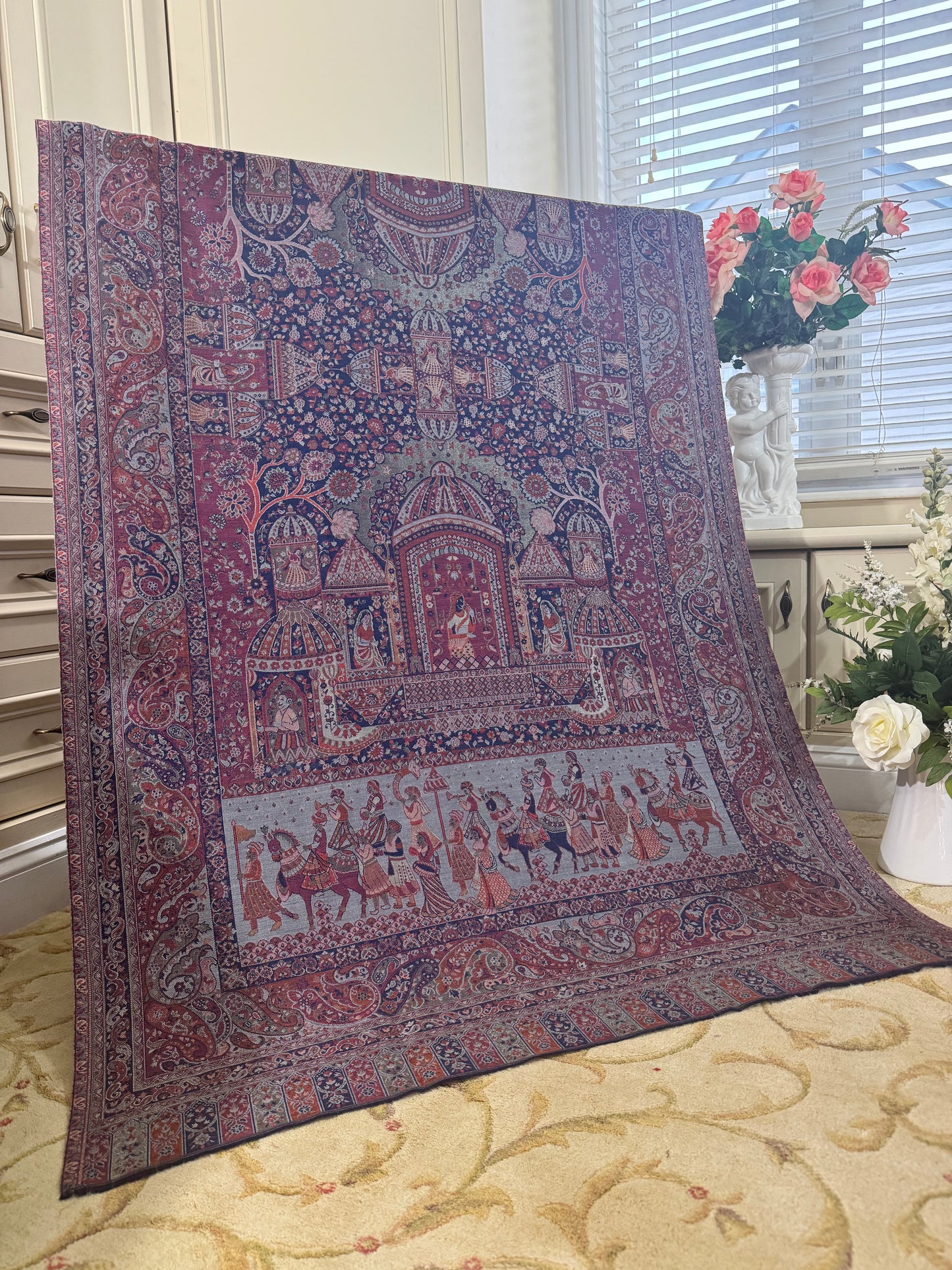 Kani Antique Zari Darbari Shawl