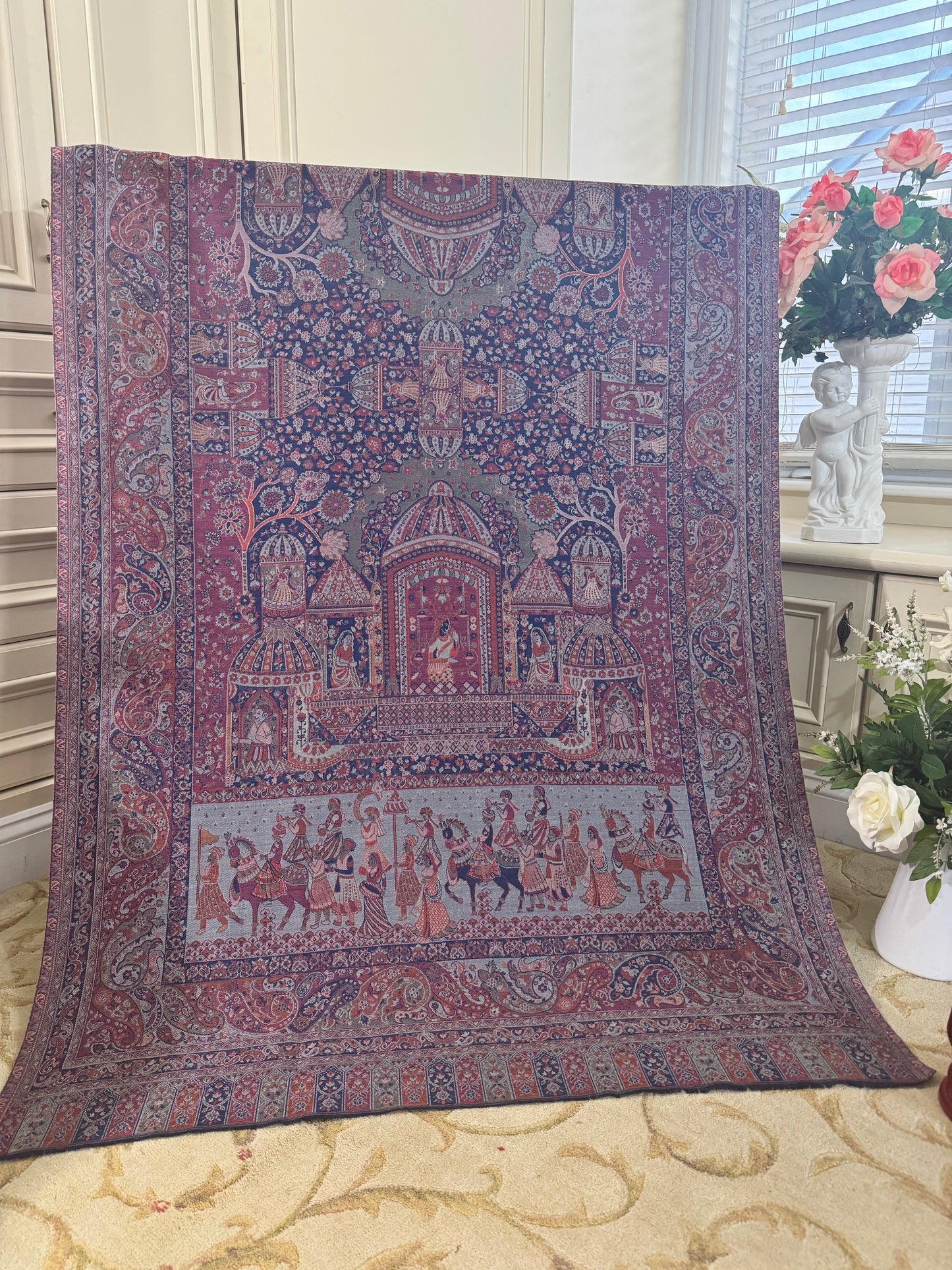 Kani Antique Zari Darbari Shawl