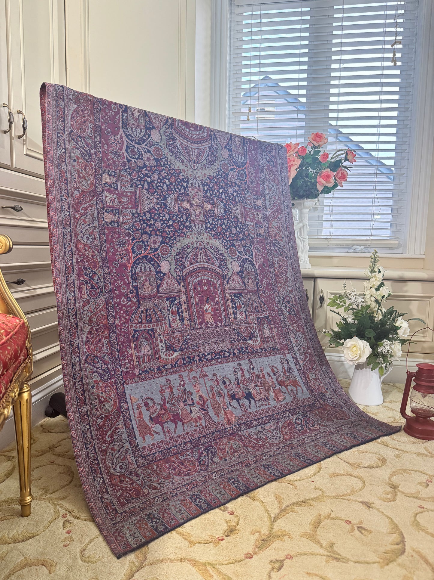 Kani Antique Zari Darbari Shawl