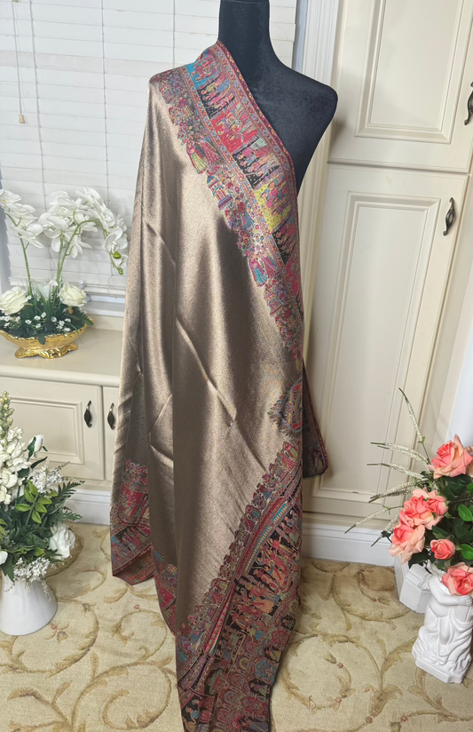 Moonlight Darbari Shawl