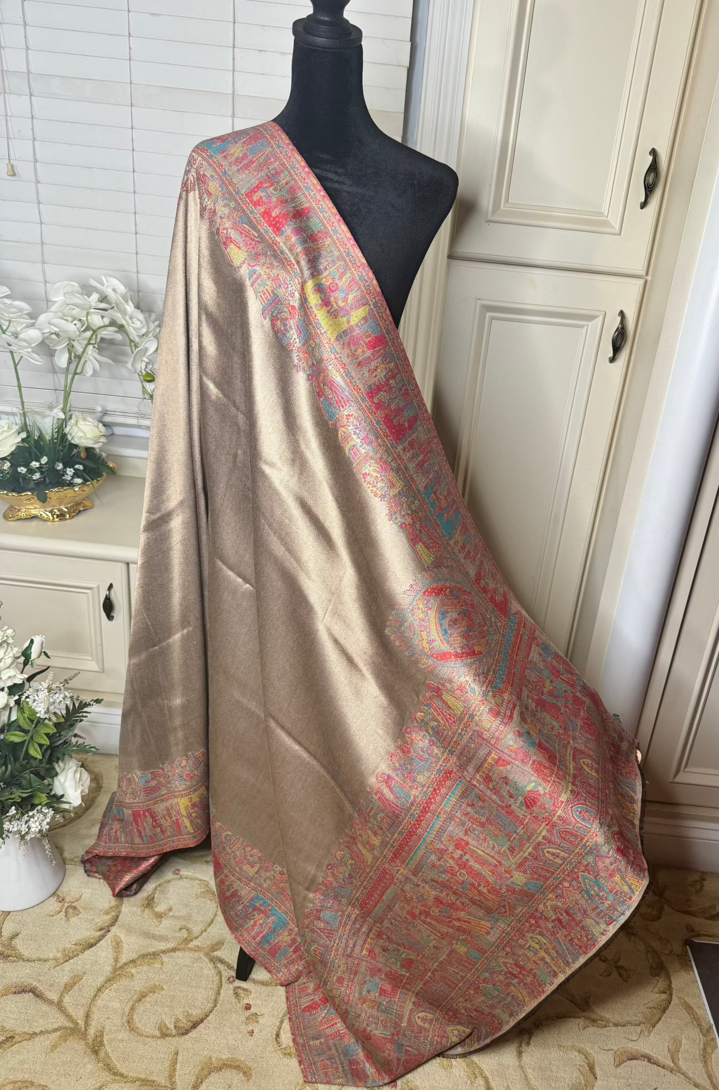 Moonlight Darbari Shawl