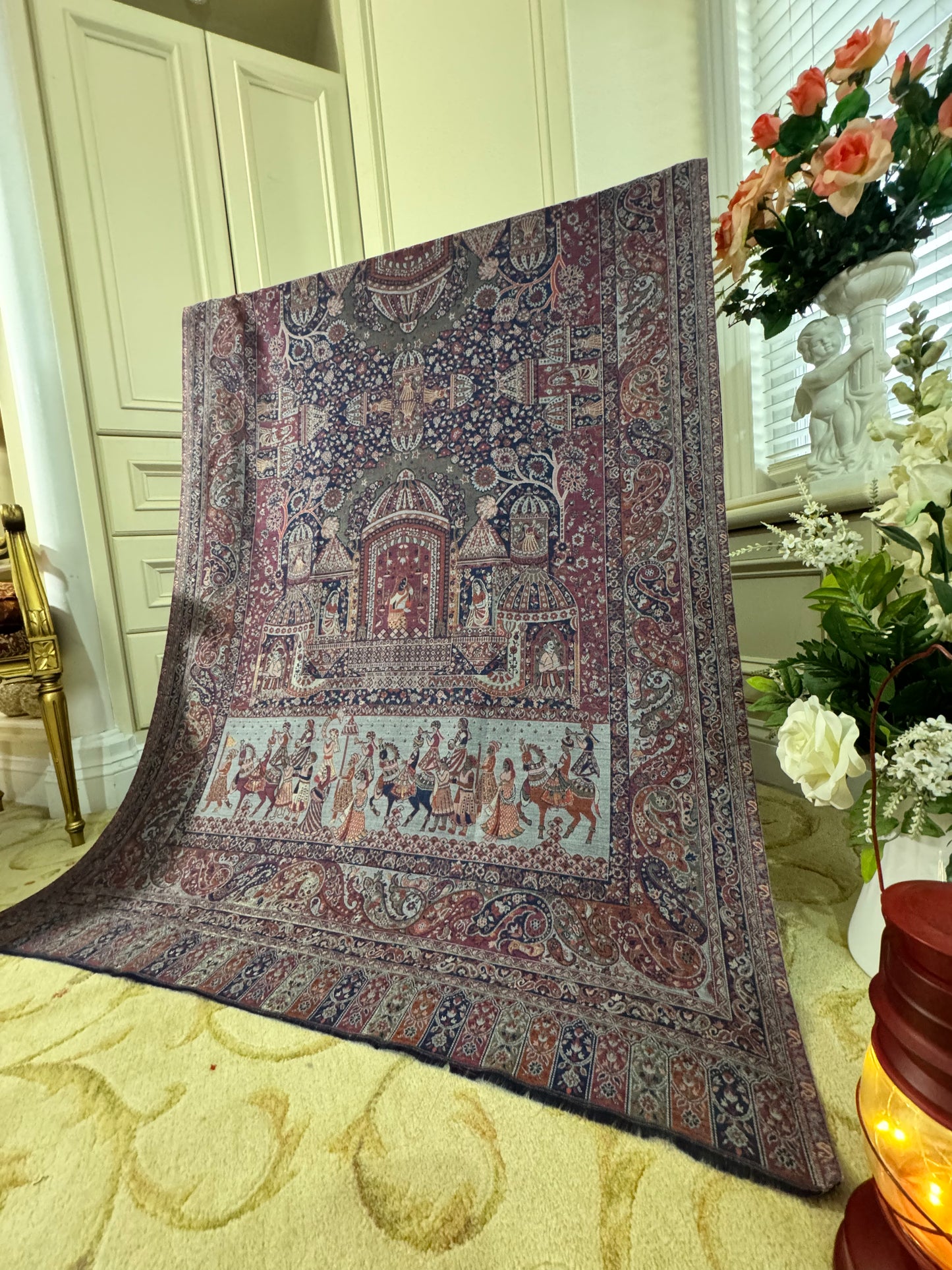 Kani Antique Zari Darbari Shawl