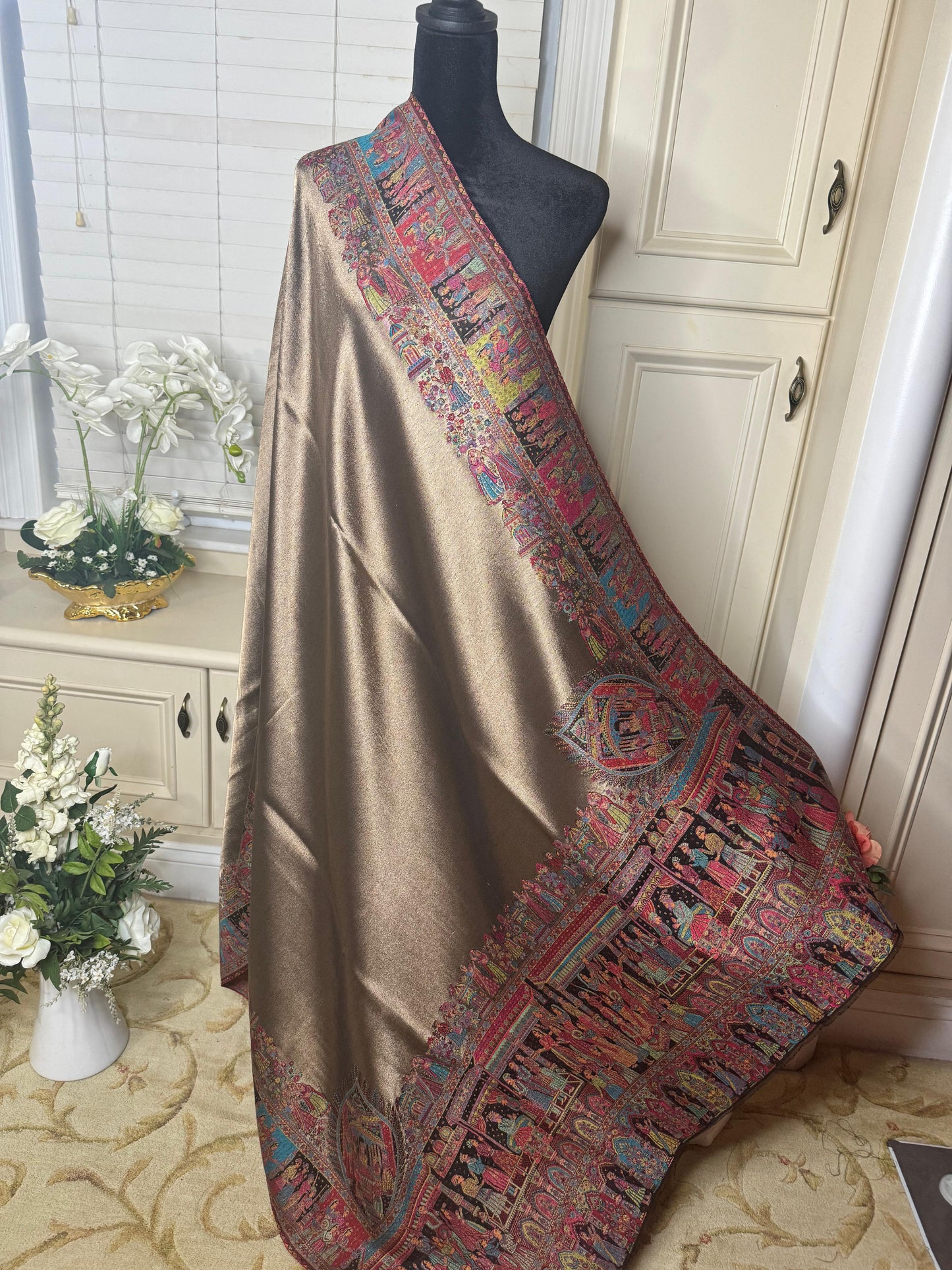 Moonlight Darbari Shawl